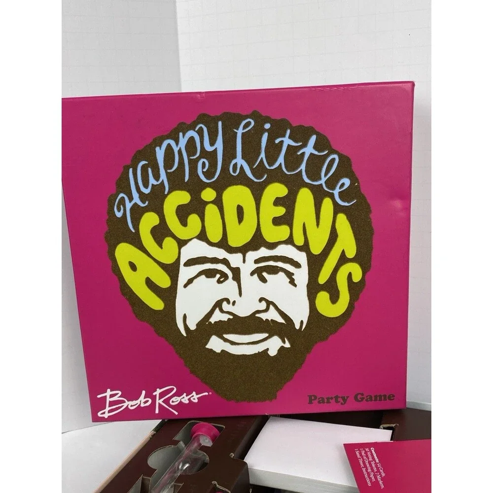 Bob Ross HAPPY LITTLE ACCIDENTS Drawing Party Game Ages 10+ BRAND NEW (2018)